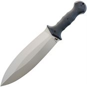 APOC 40031 Wallace Smatchet D2 Carbon Steel Fixed Blade Knife Black G10 Handles