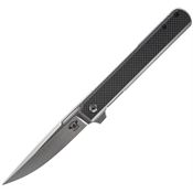 Skallywag Tactical 17004 Swifttail Satin Linerlock Knife Black G10 Handles