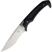 Skallywag Tactical 17053 MDV LUX Black Drop Point Fixed Blade Knife Black G10 Handles
