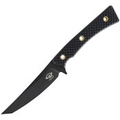 Skallywag Tactical 17054 The Cairos Black Tanto Fixed Blade Knife Black G10 Handles
