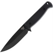Skallywag Tactical 17011 Wanderer Black Drop Point Fixed Blade Knife Black G10 Handles