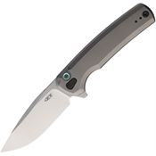 Zero Tolerance 0044 0044 Two-Tone Drop Point Button Lock Knife Titanium Handles