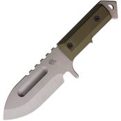 Medford 0693TQ10KO Seawolf Carbon Steel Drop Point Fixed Blade Knife OD Green G10 Handles