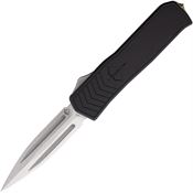 Medford 2134TG42AB Tumbled Dagger OTF Knife Black Handles