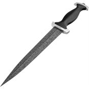 Boker 121554DAM Swiss Damascus Dagger Fixed Blade Knife Ebony Handles