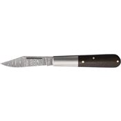 Boker 110038DAM Barlow M4 Sherman Damascus Knife Brown Burlap Micarta Handles