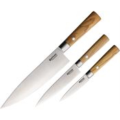Boker 130440SET Kitchen Set Olive Handles