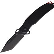 Boker Plus P01BO151 Yokai Black D2 Carbon Steel Tanto Linerlock Knife Black G10 Handles