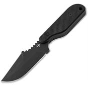 Boker Plus P02BP0001 Kagat Black Carbon Steel Fixed Blade Knife Black G10 Handles