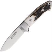 Cudeman 254C Akeley Fixed Blade Knife Stag Handles