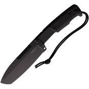 Extrema Ratio 0129S6BLK Selvans Black Fixed Blade Knife Black Handles