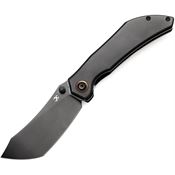 Kansept 1079A5 Tipper Black Stonewash Wharncliff Framelock Knife Bronze Handles