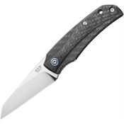 MKM-Maniago ICCF ICE Satin MagnaCut Sheepsfoot Linerlock Knife Carbon Fiber Handles