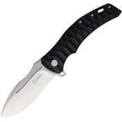 Spika BUFL050 Bushmaster Viper Satin Linerlock Knife Black G10 Handles