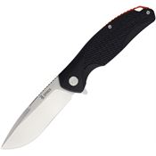 Spika BUFL450 Bushmaster Raider Satin Linerlock Knife Black G10 Handles