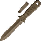 AMG Knives 5559 Short Kobe Boot Knife Flat Dark Earth Handles