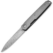 Boker Plus P01BO174DAM LRF Damascus Linerlock Knife Stonewash Handles