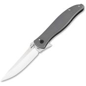 Boker Plus P01BO638 The Escort Satin Framelock Knife Gray Handles