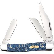 Case XX 63732 Stockman Knife Blue Sycamore Wood Handles