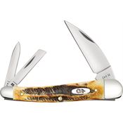 Case XX 65347 Seahorse Whittler Knife 6.5 Bonestag Handles