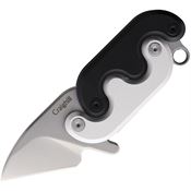 Craighill LMSAL110 Sidewinder Mini Stonewash Linerlock Knife Black/Silver Handles