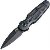 Hogue 64232 Auto Ballista II Black MagnaCut Button Lock Knife Black/Black G10 Handles