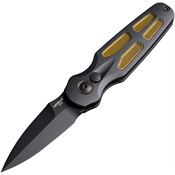Hogue 64236 Auto Ballista II Black MagnaCut Button Lock Knife Black/Ultem Handles
