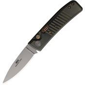 Knives Of Alaska 00953FG Auto Onyx Bead Blast Button Lock Knife Black/OD Green G10 Handles