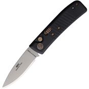 Knives Of Alaska 00954FG Auto Onyx Bead Blast Button Lock Knife Black G10 Handles