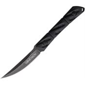 Miscellaneous 4612 Black Stonewash Fixed Blade Knife Black Nylon Handles