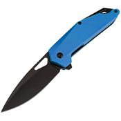 MTech A2038BL Assist Open Black Linerlock Knife Blue Handles