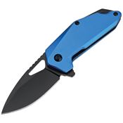 MTech A2040BL Assist Open Black Linerlock Knife Blue Handles