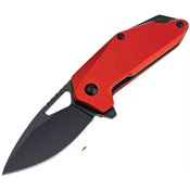 MTech A2040RD Assist Open Black Linerlock Knife Red Handles