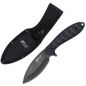 MTech FIX007BKW Black Stonewash Fixed Blade Knife Black G10 Handles
