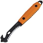 MTech FIX008OR Black Guthook Fixed Blade Knife Orange ABS Handles