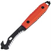 MTech FIX008RD Black Guthook Fixed Blade Knife Red ABS Handles