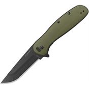 Outdoor Edge VX230CC Razor VX2 Linerlock Knife Green G10 Handles