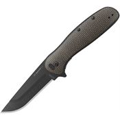 Outdoor Edge VX230DC Razor VX2 Linerlock Knife Brown Micarta Handles