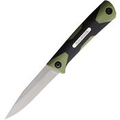 Olfa Works BCK1OD Sanga Bushcraft Satin Fixed Blade Knife OD Green Handles