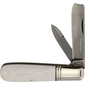 Rough Rider 2666 Tuxedo Razor Barlow Knife White Micarta Handles