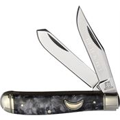 Rough Rider 2693 Mini Trapper Knife Black Ice Handles