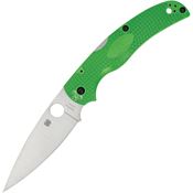 Spyderco 244PGR Native Chief Lockback Knife Salt Green FRN Handles