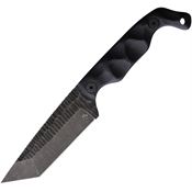 Stroup B5TBG10 Bravo 5 Carbon Steel Tanto Fixed Blade Knife Black G10 Handles
