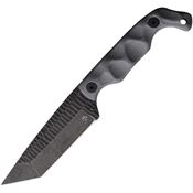 Stroup B5TGRG10 Bravo 5 Carbon Steel Tanto Fixed Blade Knife Gray G10 Handles