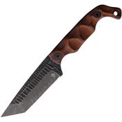Stroup B5TW Bravo 5 Carbon Steel Tanto Fixed Blade Knife Rosewood Handles