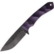 Stroup GP2PG10 GP2 Carbon Steel Fixed Blade Knife Purple G10 Handles