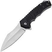 Tac Force 2017BK Assist Open Satin Linerlock Knife Black Handles