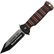 Miscellaneous 0510OR Trump Assist Open Linerlock Knife Orange Handles