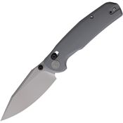 Trivisa JM01GG14 Hornet Stonewash Drop Point Axis Lock Knife Gray G10 Handles