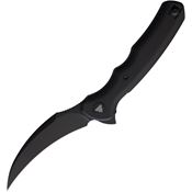Trivisa TY19BM14 Lacerta Black Karambit Linerlock Knife Black Micarta Handles